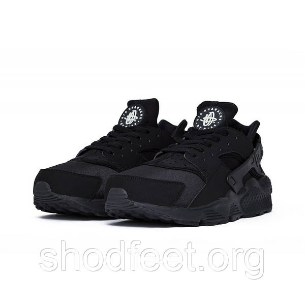 Nike Air Huarache Triple Black 318429 003 ShodFeet 896566815