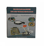 Третя рука для пайкиMG16126-A (ZD-126-2) тримач для плат з підставкою для паяльника і підсвічуванням, фото 9