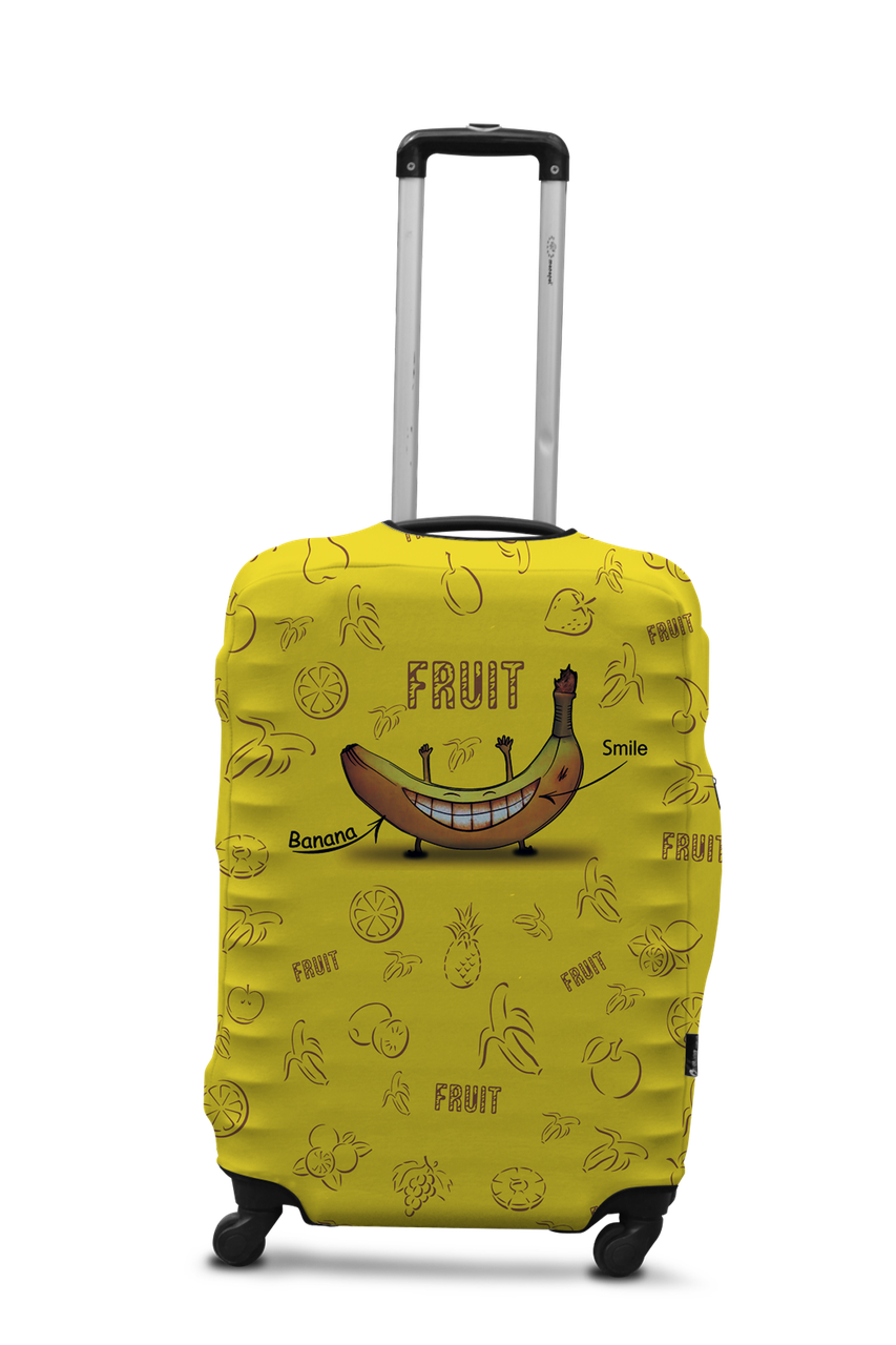 Чохол для валізи Coverbag банан M різнобарвний