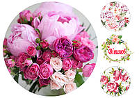 Цукрова картинка КАРТИНКА 8 МАРТА, З'ЄДНА КАРТИНКА НА ТОРТ