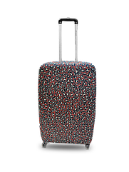 Чохол для валізи Coverbag неопрен S жаккард камені червоний