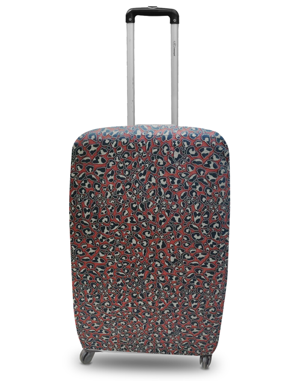 Чохол для валізи Coverbag неопрен L жаккард камені червоний