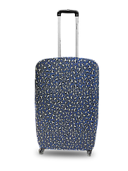 Чохол для валізи Coverbag неопрен M жаккард камені синій