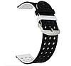 Подвійний ремінець з перфорацією для годинника Samsung Galaxy Watch 46 mm (SM-R800) - Black&White, фото 2