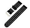 Подвійний ремінець з перфорацією для годинника Samsung Galaxy Watch 46 mm (SM-R800) - Black&White, фото 4