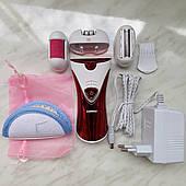 Епілятор пемза Gemei GM 7002 (3 насадки/портативний)