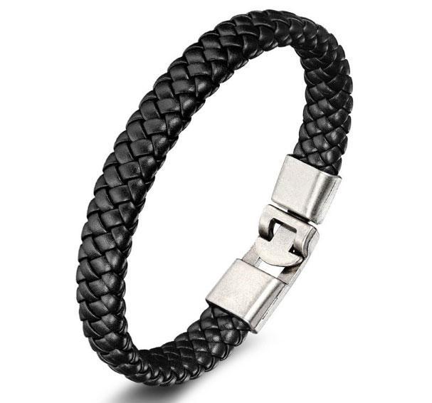 Чоловічий шкіряний браслет Primo Rock, фото 1