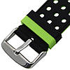 Подвійний ремінець з перфорацією для годинника Samsung Galaxy Watch 46 mm SM-R800 Black&Green, фото 6