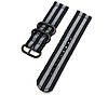 Нейлоновий ремінець Primo Traveller для годинника Samsung Galaxy Watch 42 mm (SM-R810) - Black&Grey, фото 2