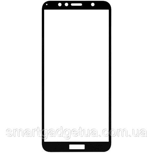 Захисне скло 5D, 9H Повної обклейки для Huawei Y6 2018, Захоплення скло