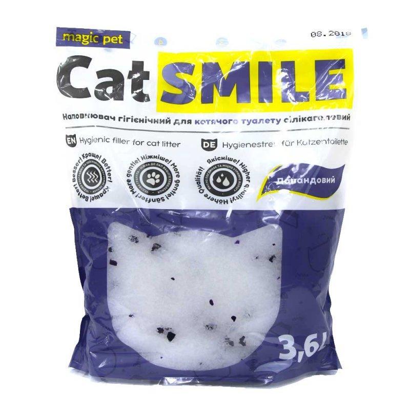 Силикагелевий наповнювач Cat Smile (Кет Смайл) з Квітковим ароматом 3.6 л (1,8 кг)