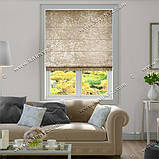 Римська штора Велюр Люкс бежевий. Безкоштовна доставка., фото 3