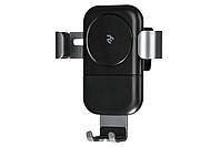 Автодержатель с беспроводной зарядкой 2E Car Mount Wireless Charger 10W black (2E-WCQ01-05) EAN/UPC: