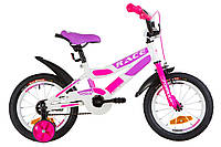 Детский велосипед FORMULA RACE 14" (бело-малиновый)