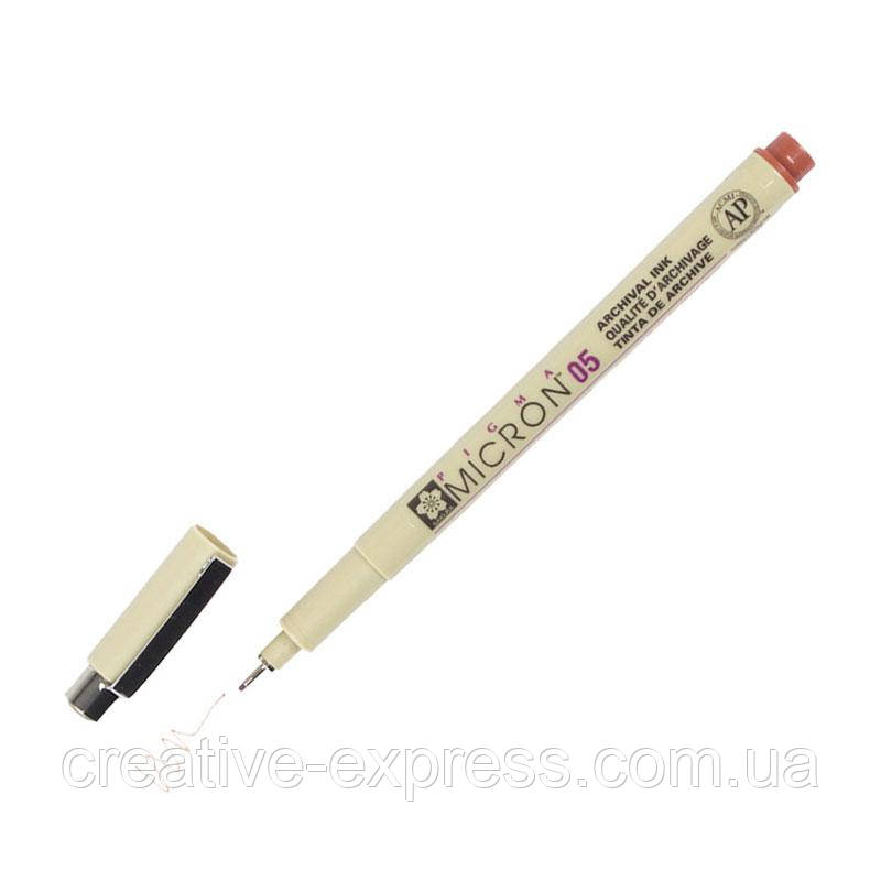 Лінер PIGMA Micron (0.5), 0,45мм, Коричневий, Sakura