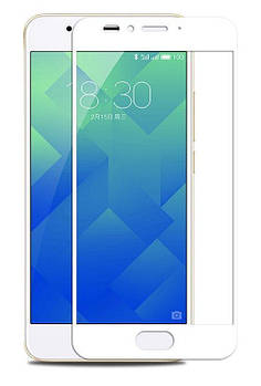 Захисне скло 3D для Meizu M5C біле