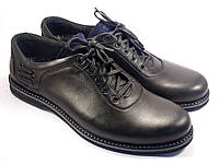 Полуботинки кожаные мужская обувь больших размеров Rosso Avangard BS Prince Black Lether черные