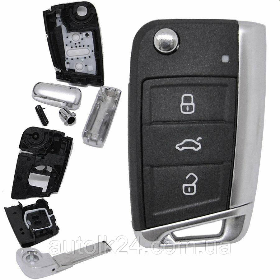 Корпус викидного ключа для Skoda Superb, Oktavia.