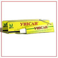 Мазь Унісан для тварин 15 г (хлоргексидин) у разі себореї, отіту, гнійних ран, опіків, піодермії