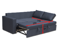 Диван Чикаго А трійка 940х2290х880мм розкладний Віка, фото 3