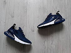 Чоловічі кросівки Nike Air Max 270 Blue/White рідкісне забарвлення, фото 4
