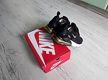 Чоловічі кросівки Nike Air Max 270 Black/Gold рідкісне золота забарвлення, фото 5
