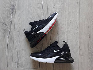 Чоловічі кросівки Nike Air Max 270 Black/White, фото 3