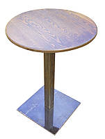 Металева база опора для столу Ліон 400х400 мм, висота 725 мм, колір чорний, для бару, кафе, ресторану, фото 9