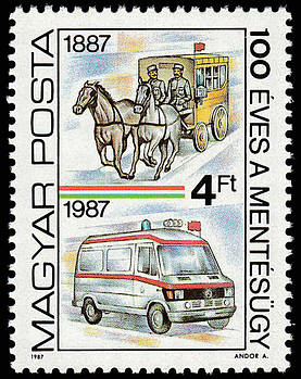 Угорщина 1987 — червоний хрест — MNH XF 