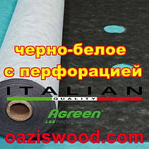 Агроволокно p-50g отвори 2 в ряд 1.07*100м чорно-біле Agreen італійське якість з перфорацією, фото 5