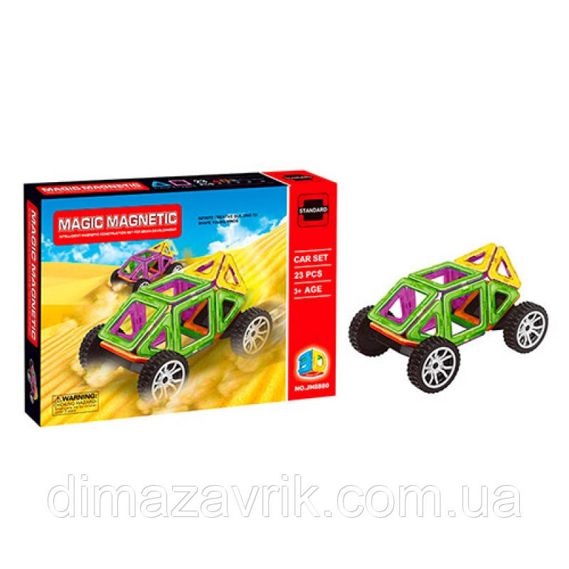 Конструктор JH8880 магнітний 23 деталі, фото 1