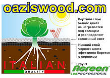 Агроволокно p-50g отвору 3 в ряд 1.6*50м чорно-біле Agreen італійське якість з перфорацією, фото 3