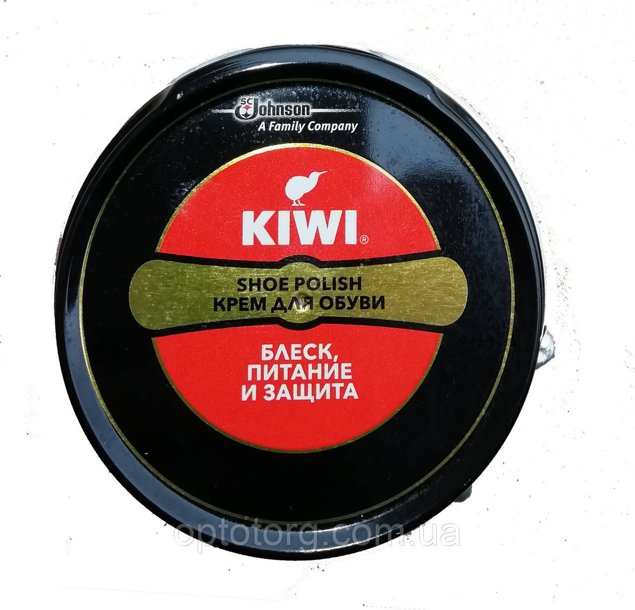 Крем Чорний в жерстяній банці новий дизайн Kiwi 50мл