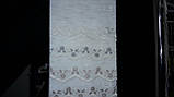 Тюль-вишивка на фатині "Ола", колір пудрова квітка на молочному тлі, фото 2