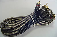 Шнур 2RCA х 2RCA кутовий, 5 метрів