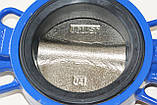 Заслінка поворотна Батерфляй ZETKAMA Ду50 Ру16 диск чавун тип 497B(C67), фото 7