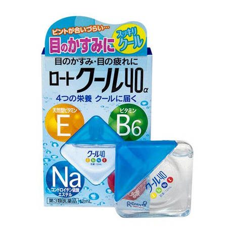 100538 Каплі очних Rohto 40 COOl освіжувачі, фото 1