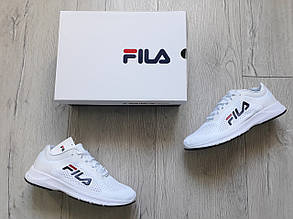 Чоловічі кросівки Fila White білі, ексклюзивна модель, топ якість, фото 3