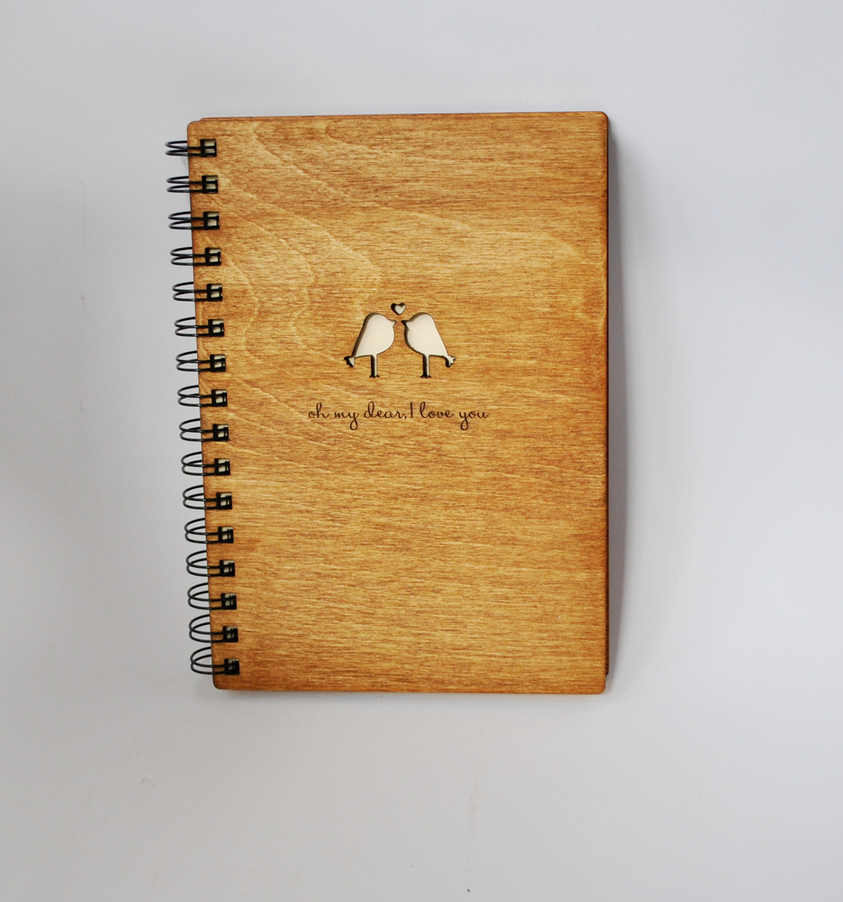 Дерев'яний блокнот ПТИЦИ тонований, фото 1