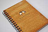 Дерев'яний блокнот ПТИЦИ тонований, фото 2
