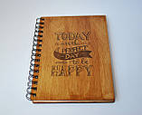 Дерев'яний блокнот Mondow Черговий ДЕНЬ , фото 2