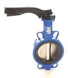 Заслінка поворотна Батерфляй ZETKAMA Ду80 Ру16 диск чавун тип 497B(C67), фото 5