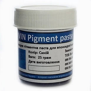 VIN Pigment paste-Безводна пігментна паста для епоксидної смоли — Синя