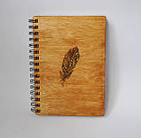 Дерев'яний блокнот ПЕРО тонований, фото 2