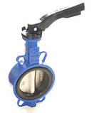 Заслінка поворотна Батерфляй ZETKAMA Ду80 Ру16 диск чавун тип 497B(C67), фото 3