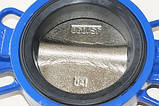 Заслінка поворотна Батерфляй ZETKAMA Ду100 Ру16 диск чавун тип 497B(C67), фото 7