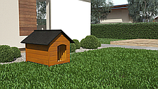Будка для собаки з дерева, собача будка Dog Comfort XL — 104 х 74 х 90 см, фото 4