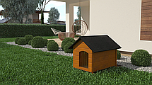 Будка для собаки з дерева, собача будка Dog Comfort XL — 104 х 74 х 90 см, фото 5