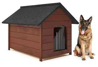 Будка для собаки з дерева, собача будка Dog Comfort XL — 104 х 74 х 90 см