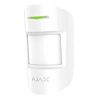 PIR СВЧ бездротовий датчик руху Ajax MotionProtect Plus білий